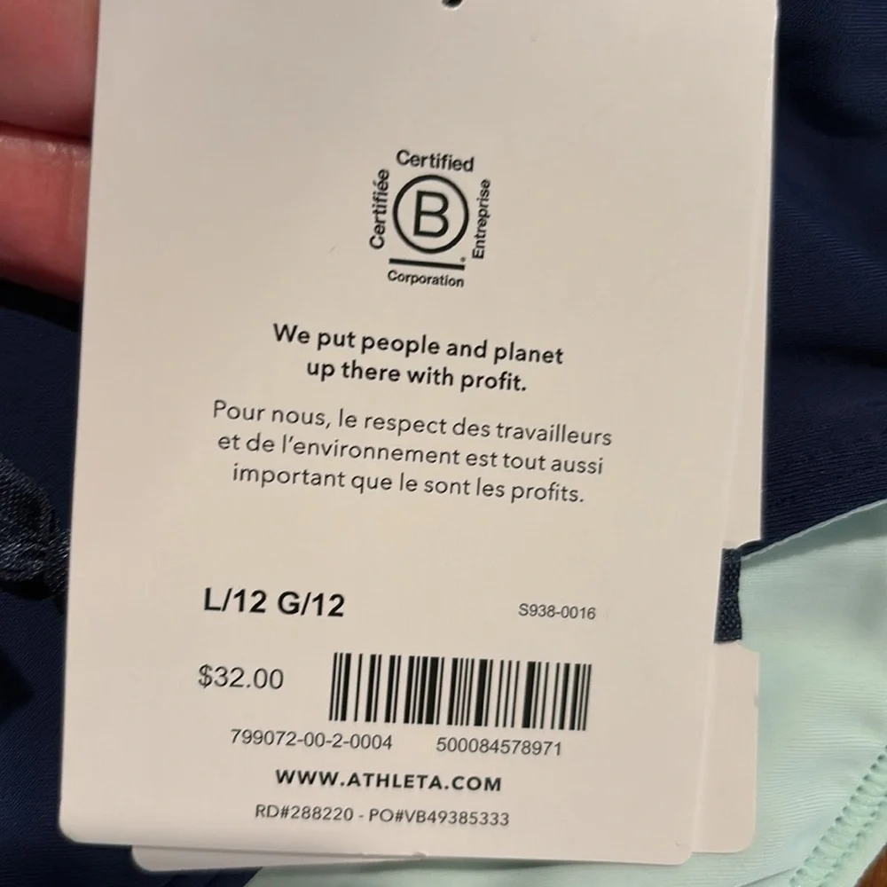 Athleta Girl 3 piece set of Mock Neck Rashguard, Tankini, & Bikini Bottom Sz 12